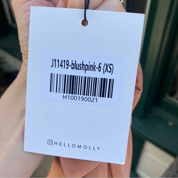 HELLOMOLLY ESTATE ESCAPES MAXI DRESS in color blush size XS NWT - Picture 7 of 15